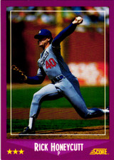 1988 Score - #87 Rick Honeycutt