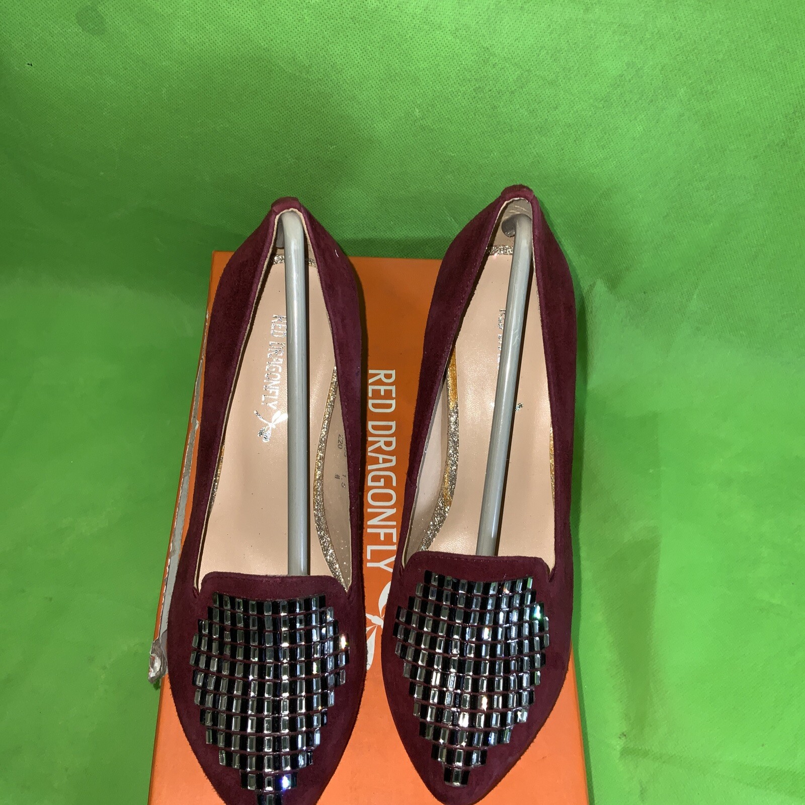 Red Dragonfly Unique Design Shoes Size 