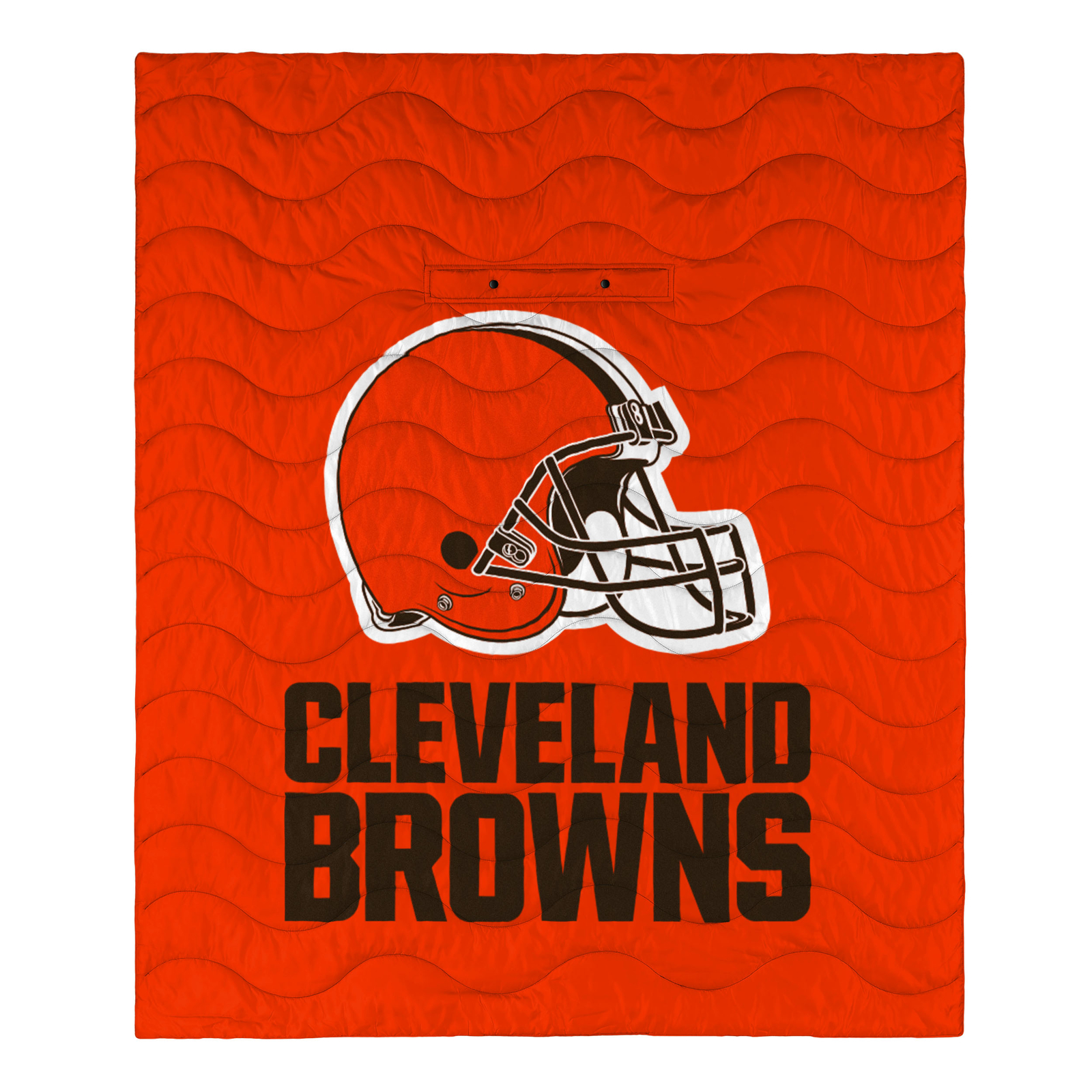 Эксклюзивное одеяло с большим логотипом FOCO NFL Cleveland Browns, пригодное для ношения на открытом воздухе, 50 x 60