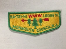 Na Tsi Hi OA Lodge 71 standard Flap BSA Patch