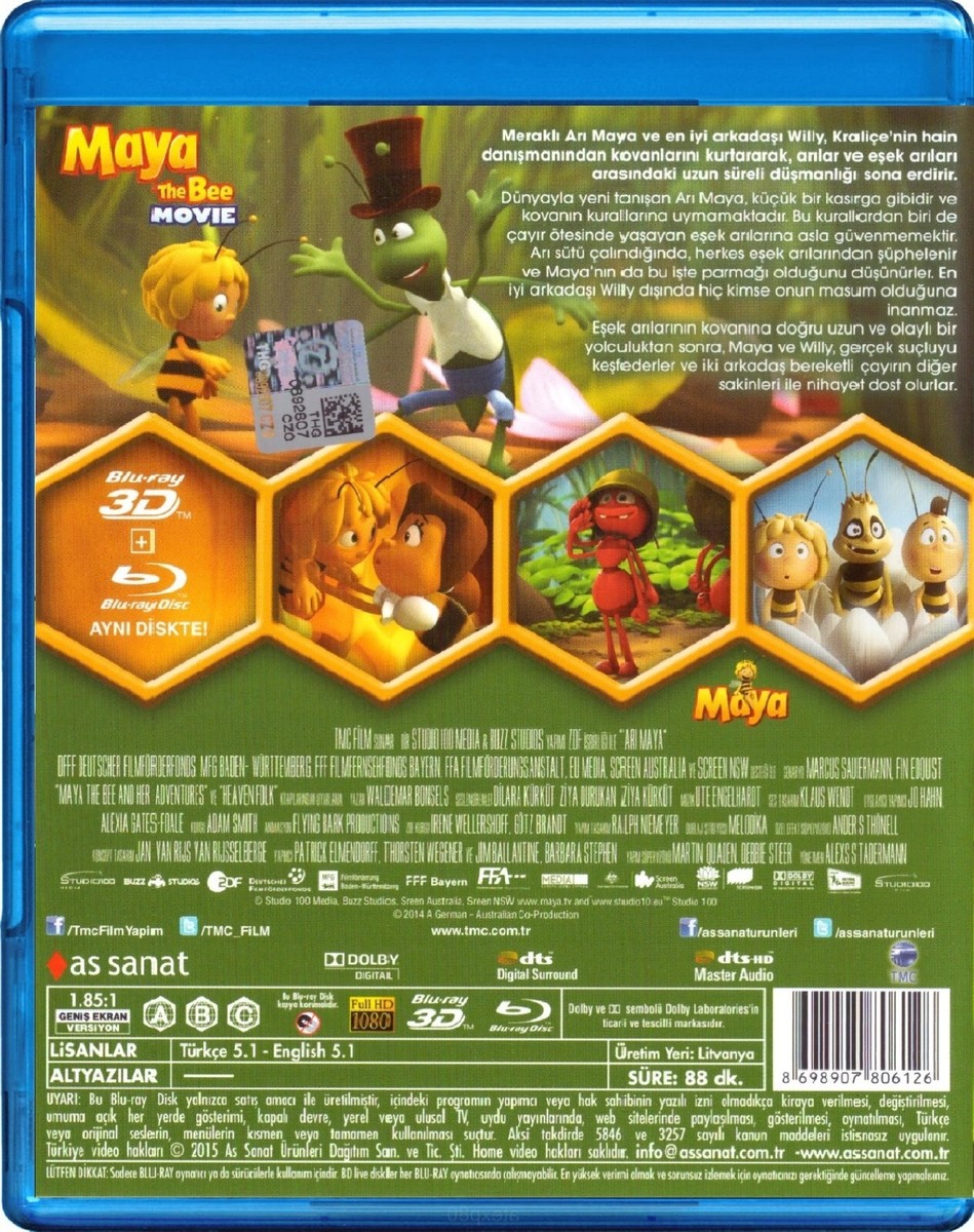 その他 Maya the Bee [Blu-ray] Amazon.com: Maya the Bee Movie - 3D Blu-ray + Blu-ray + DVD