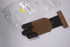 Golden Arrow Archery Suede Leather Glove Large Brown