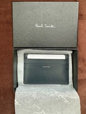 Paul Smith Black Credit Card holder leather wallet 