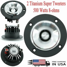2 x Audiotek 3.25" 500W Car Audio Pro Heavy Duty Titanium Super Tweeter 1 pair