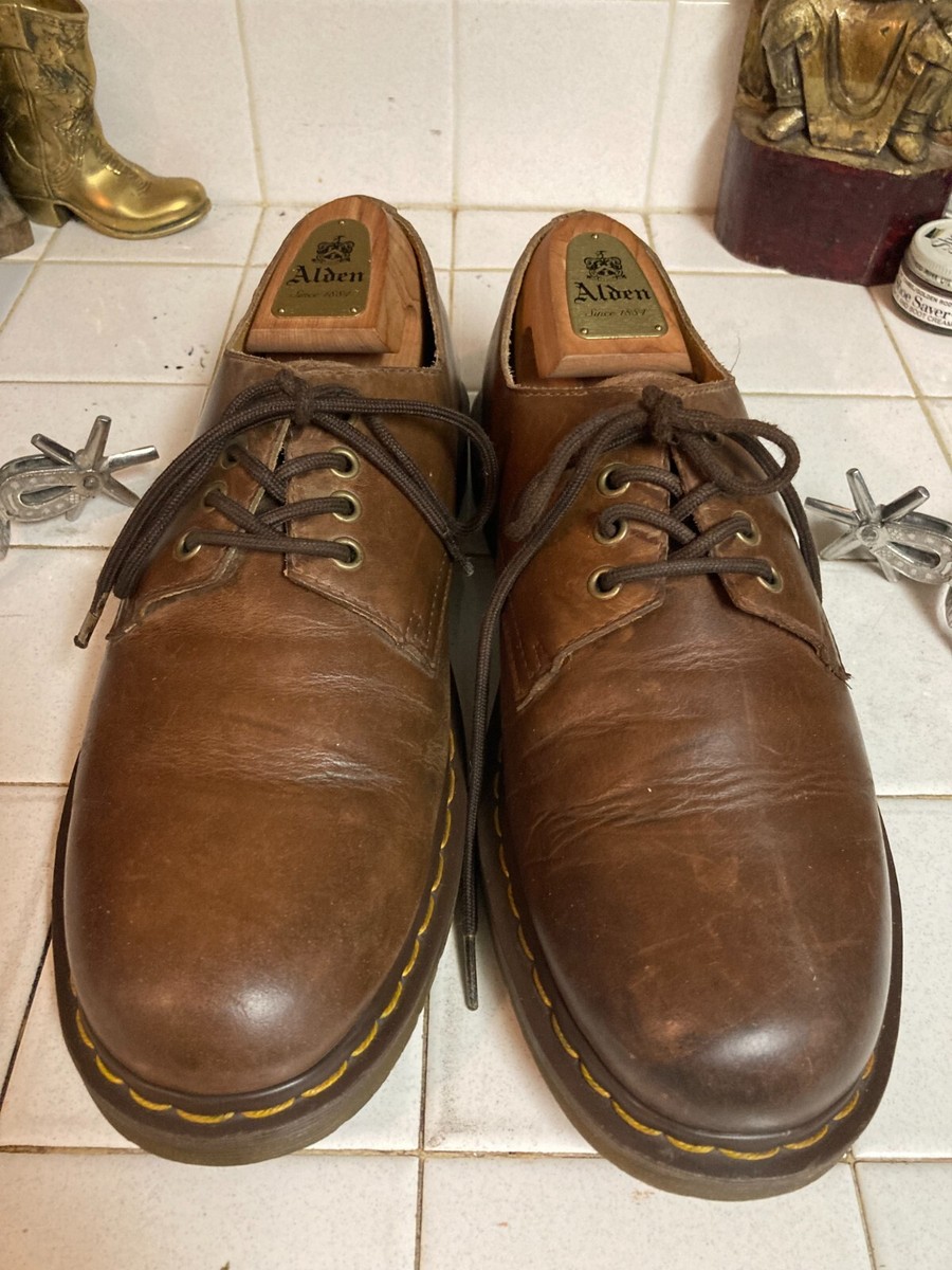DR MARTENS BROWN LEATHER LACE UP OXFORD POWER DRIVING  display picture 1