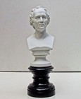 Antike Büste von C.v.Gluck aus bisquit Porzellan,deutsche Opera Komponist ca1880