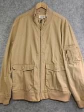 Frye and Co Jacket Mens 2XL Utility Lightweight Full Zip Pockets Safari Gorpcore