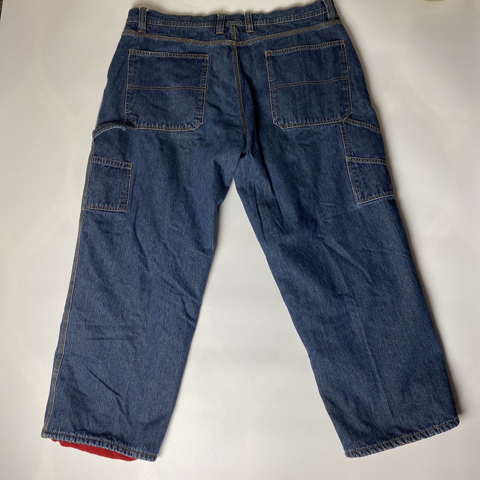 Mens Fleece Faded Glory Fleece Lined Jeans Faded Glory Carpenter