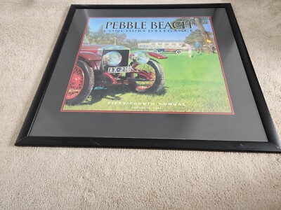 Concours Delegance Pebble Beach Gerahmtes Poster William Motta Autogramm Druck 2004