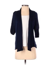 AB Studio Women Blue Cardigan S