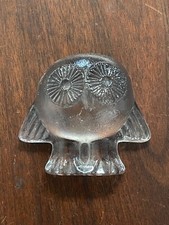 LISA LARSON FERMACARTE GUFO vetro animali in libertà corona reale SVEZIA raro vintage