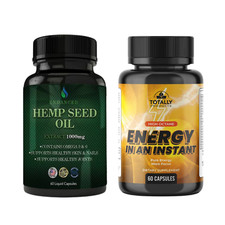 Hemp Seed Oil Healthy Skin Joint Supplement Energy Support Brain Health 60 Caps