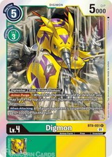 BT8-051 Digmon Rare Mint Digimon Card