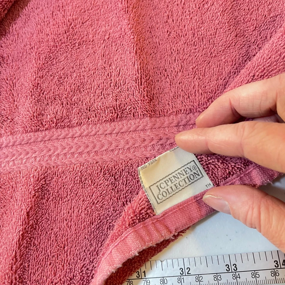 JCP Toalla de Baño Rosa Sólida 100% Algodón Clásica Moderna Foto 4 de 4