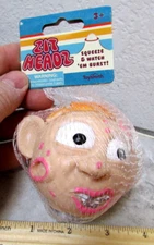 Zit Headz Squeeze novelty toy, stress relief squeezable toy a bit gross but fun!