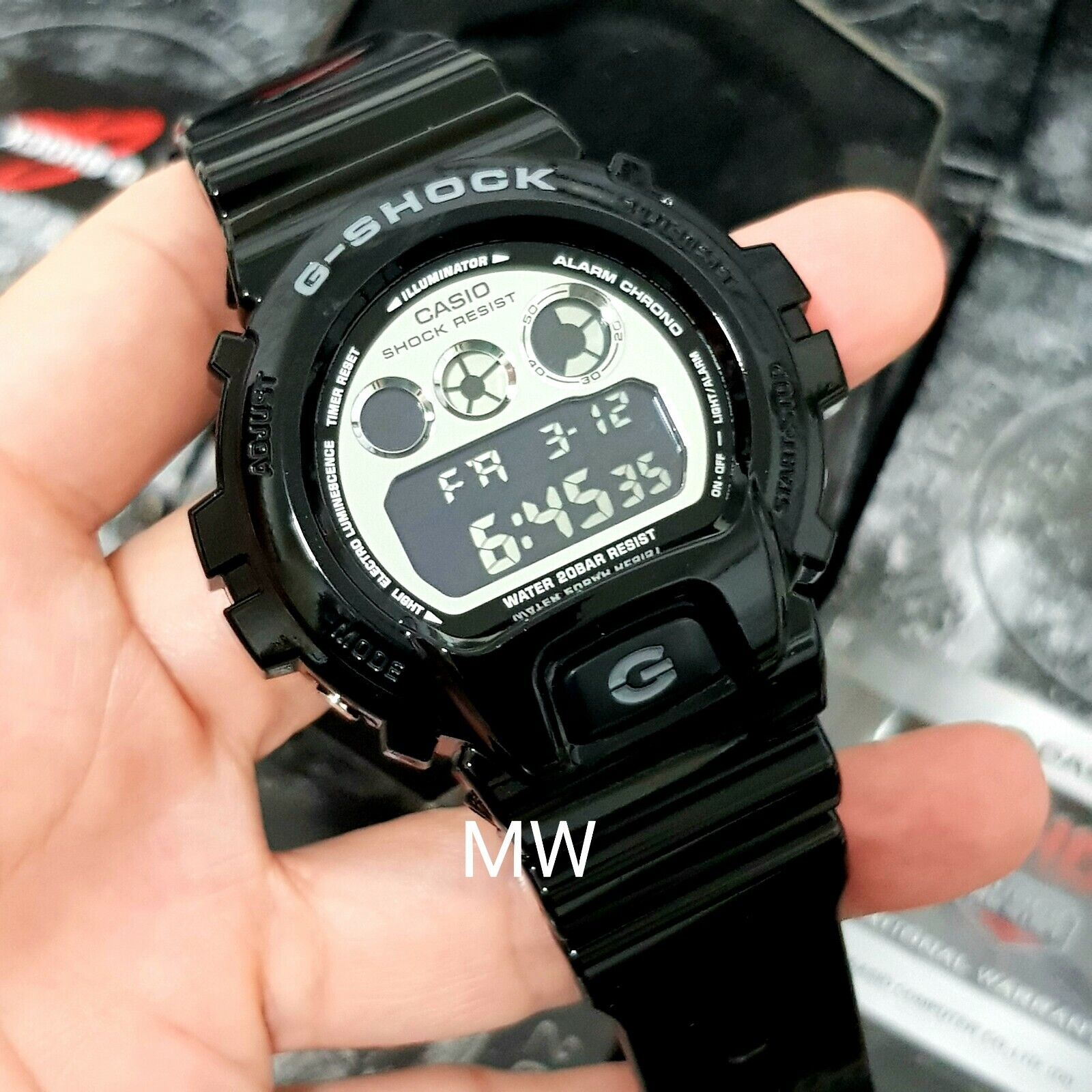 CASIO G-SHOCK black Men's Watch dw6900 dw-6900 DW-6900nb-1 resin Digital new