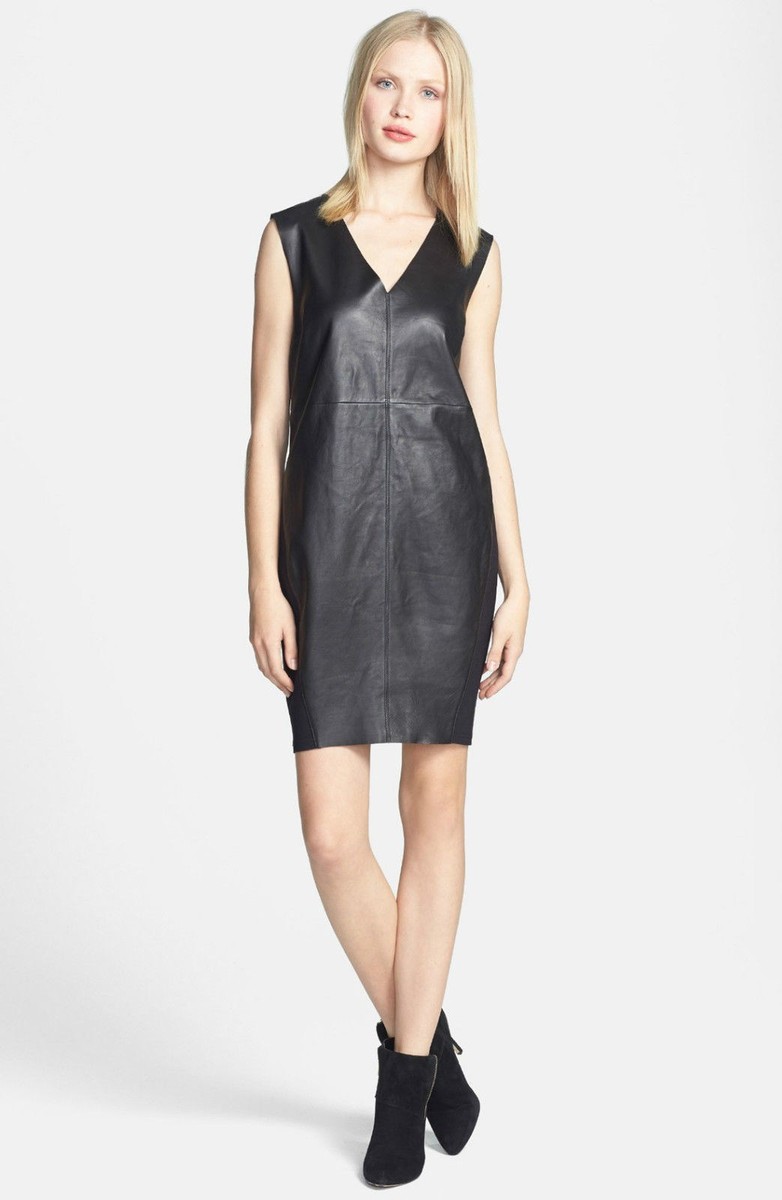 Trouv Leather Knit Dress ( Size M) Trouv Leather Knit Dress ( Size M)