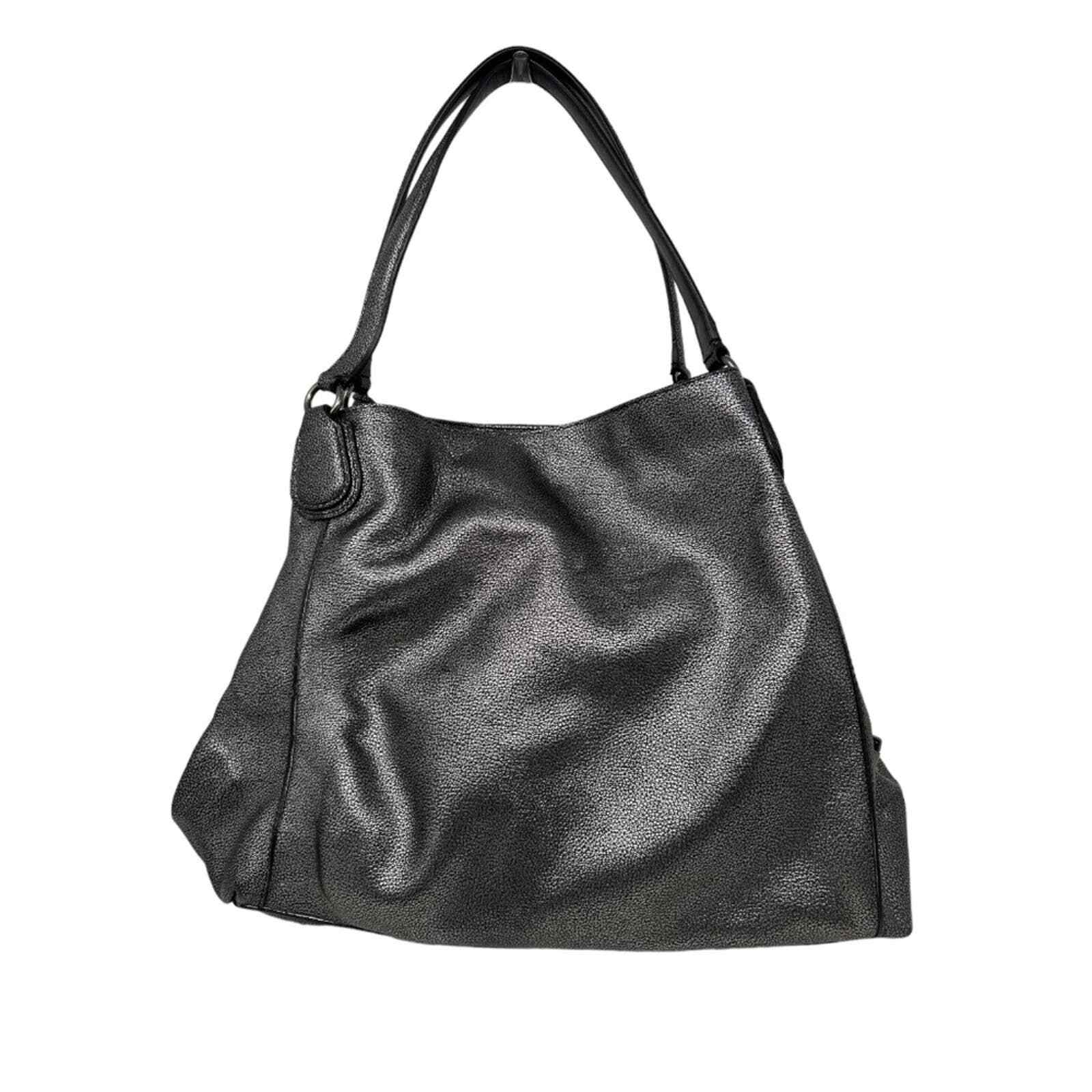 Coach Edie Metallic leather Shoulder bag 335… Gem