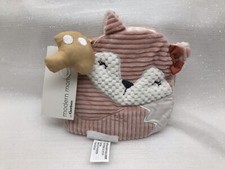 Modern Moments by Gerber Baby Girls SOFT CRINKLE FOX BOOK 7" Pink NEW