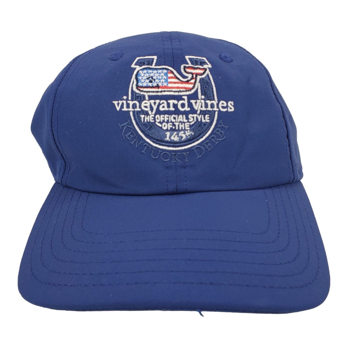 Vineyard Vines 145th Kentucky derby hat brand new VINEYARD VINES Hat KENTUCKY DERBY 145th White Embroidered  main image 3