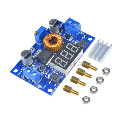 5A Adjustable Power CC/CV Step-down Charge Module LED Driver Red Voltmeter