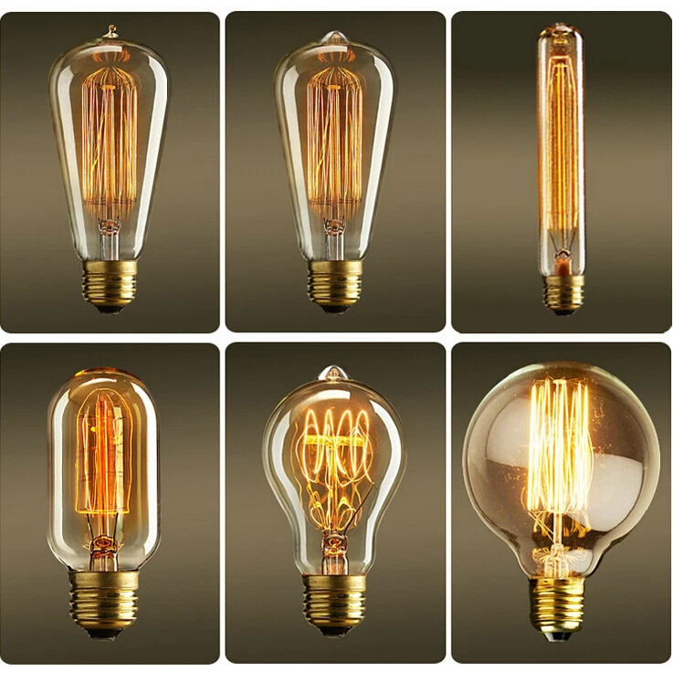 Vintage filament light bulbs deals