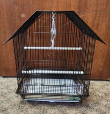 ES1410-08 IN BLACK OR WHITE. SMALL BIRD CAGE