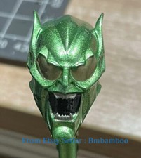 1/12 Green Demon Head Sculpt Accessories 3D Printed Face Mask Resin For Figure