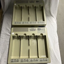 Two Off Zoll Base Power Charger 4X4 Auto Test 4 Bay Quick Charge XL Ready