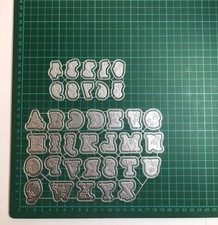 Large 72pcs Uppercase Flower Alphabet & Numbers Hot Foil Plates & Die Collection