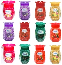 12 Wizard Crystal Beads Air Freshener 6 Different Scents Each Scent 2 Jars 12 oz