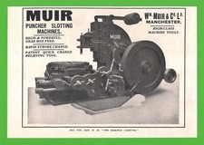 Vintage Advert 1931 - Wm Muir & Co of Manchester - Puncher Slotting Machines