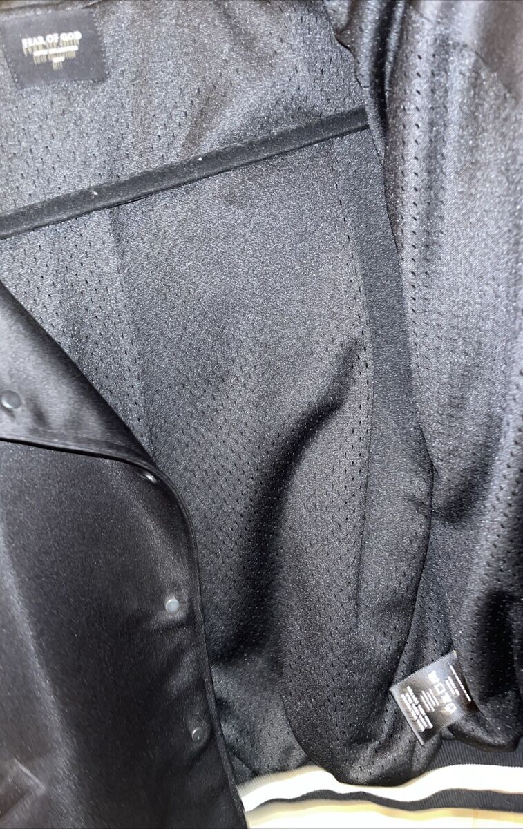 Fear Of God Fifth Collection Satin Manuel Baseball Jacket Fear Of God Fifth Collection Satin Manuel Baseball Jacket