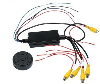 Video Switcher Intelligent Multi-Function 4-Way Car Video Switcher Converter 