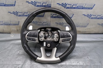 2022 DODGE CHALLENGER HELLCAT 6.2L OEM LEATHER STEERING WHEEL ASSY #1727