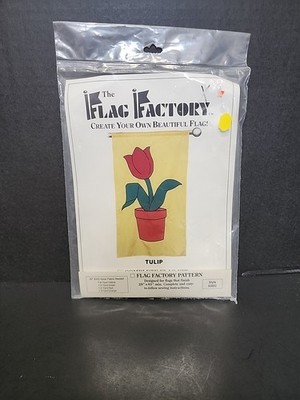 Create Your Own Beautiful Flag Tulip Pattern 28'' x 49'' Flag Factory #63802 NOS