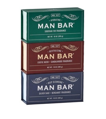 San Francisco Soap Co Man Bar 3-Piece Gift Set - No Harmful Chemicals - Good ...
