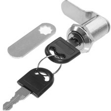 Cabinet Lock With Keys Zinc Alloy Cam Lock Drawer Lock 5/8 Inch For Tool Box