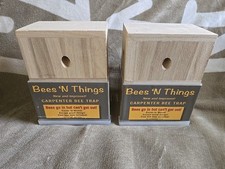 Bees 'N Things Outdoor Carpenter Bee Traps, NEW X 2 -- 2 Traps