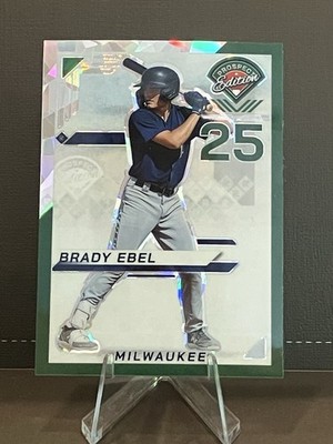 Panini 2025 Prospect Edition Brady Ebel #85 Prizm Green /149 Brewers