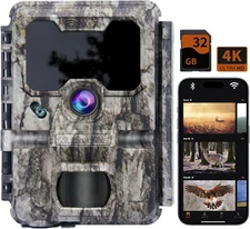 Premium Trail Camera Wifi Guardian Pro 2025 Model - Native 4K 32MP UHD Feed with