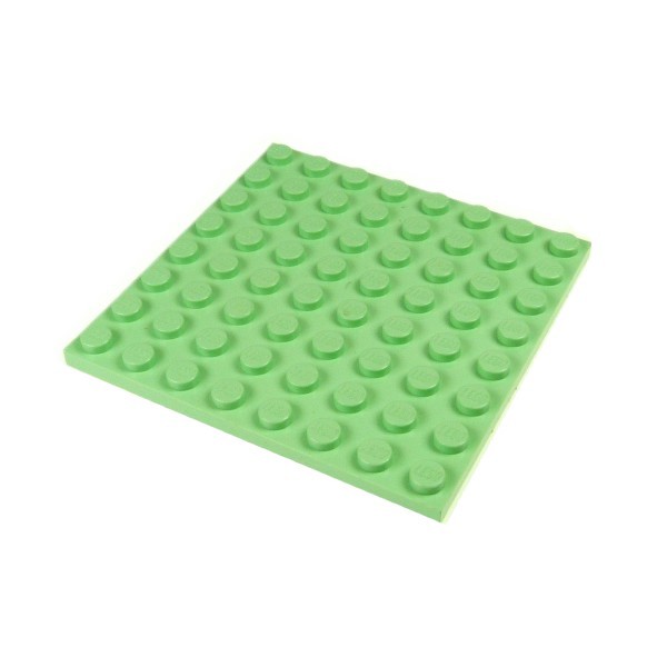 1x Lego Building Plate 8x8 Light Green Basic Harry Potter 4158309 42534 41539