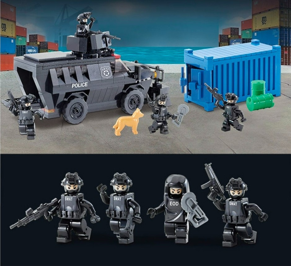 Oxford Town Swat Team BOMB TERROR SUPPRESSION ST33375 Brick Block