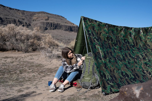 Medium-Duty Rip-Stop Tarp 8' X 10' - Green Camo (T-810-C) - Picture 4 of 12