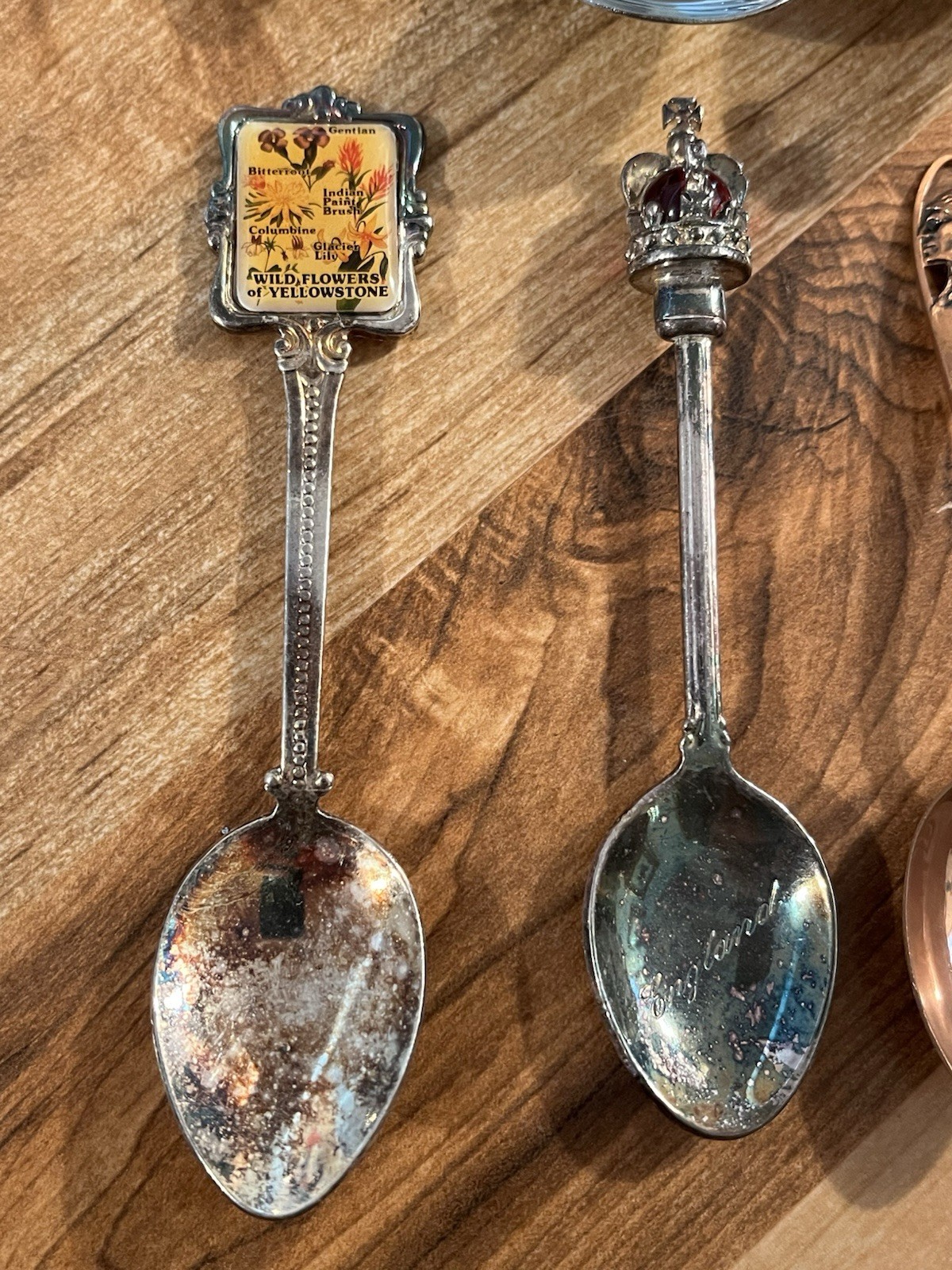 Souvenir Spoon Lot 18pc Queen Elizabeth Charles Diana Mexico Ireland Abergele