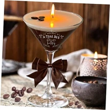 Coffee Espresso Martini Candles, Martini Coffee Candle Gifts for Women Men 