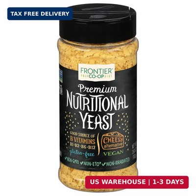 Frontier Co-op Premium Nutritional Yeast Flakes, 3.6 oz. - Vegan, Gluten-Free, K