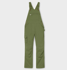 DU.LUTH Women's Heirloom Gardening Bib Overalls, Bronze Green
