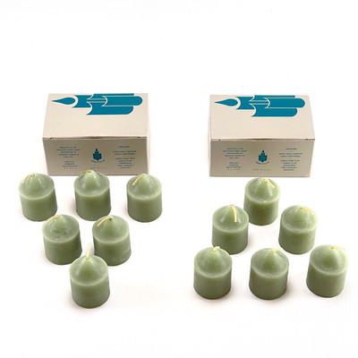 Partylite Dusty Aqua Votive V0654 - Lot of 12 - New - Free Shipping