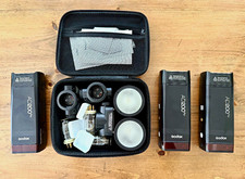 Godox AD200 Pro 200W Wireless Flash Kit 3 Units w/ Chargers  Case